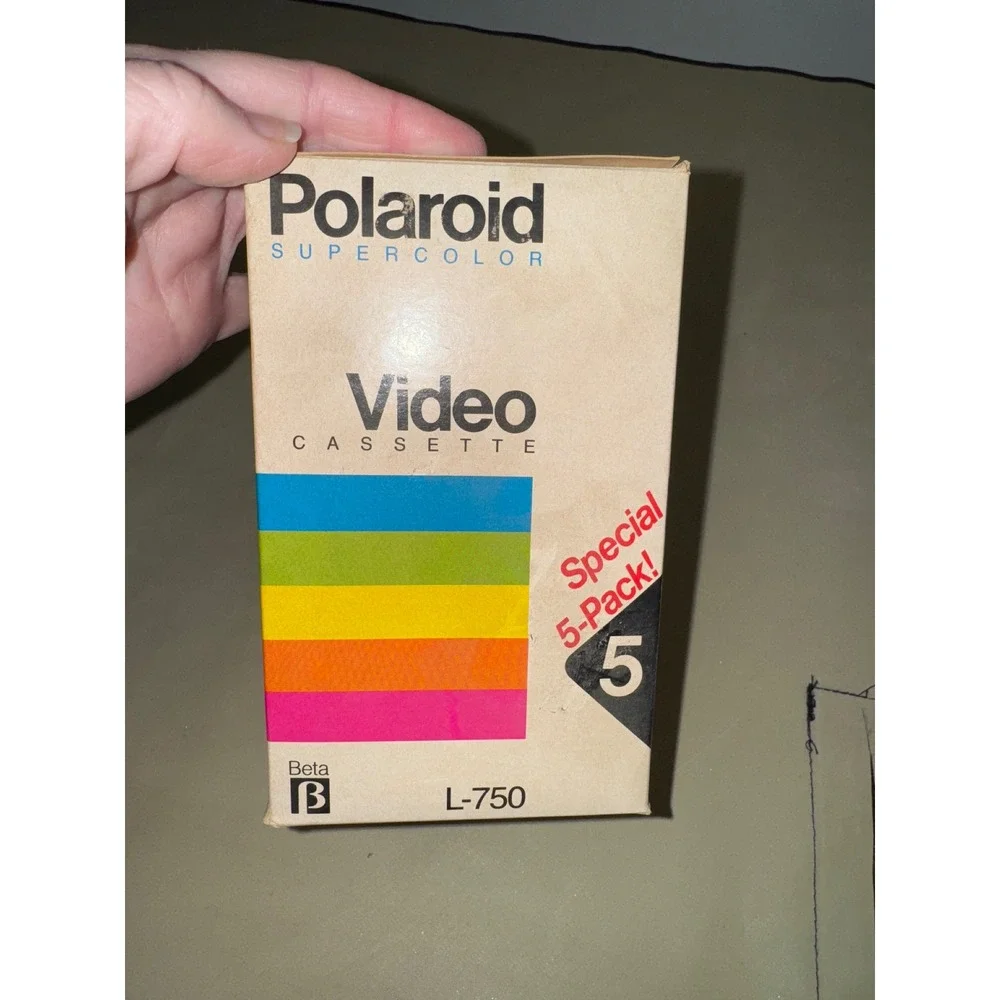 Polaroid Supercolor Video Cassette L750 Beta 5‎ Pack Special Lot only have 4